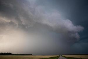 Präriegewitterwolken Kanada foto