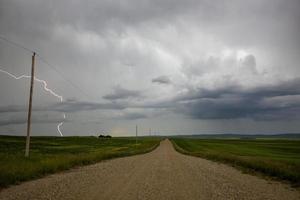 Präriegewitterwolken Kanada foto