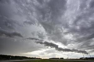 Präriegewitterwolken Kanada foto