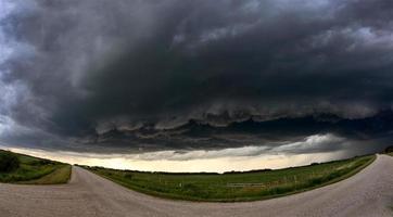 Präriegewitterwolken Kanada foto