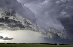 Präriegewitterwolken Kanada foto