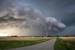 Präriegewitterwolken Kanada foto