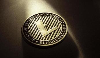 Litecoin digitale Kryptowährungsmünze foto