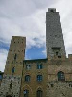 Blick auf die Stadt San Gimignano foto