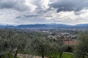 Terni-Landschaft von oben gesehen foto