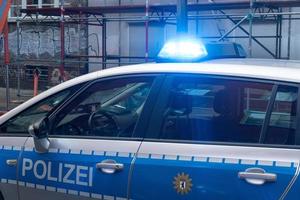 frankfurt am main, deutschland, 27. juni 2020 - deutsches nationales polizeiauto foto