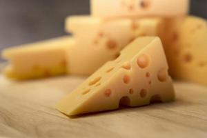 Cheddar-Käse-Scheibe foto