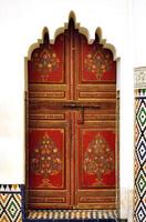 Arabische Tür Marokko foto