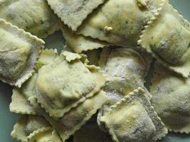 vegetarisches Agnolotti-Pasta-Essen foto