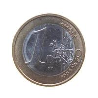 Euromünze isoliert foto