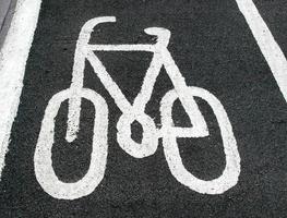 Radwegschild foto