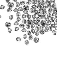 Diamanten 3d in Komposition als Konzept foto