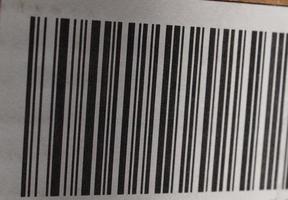 Barcode-Produktidentifikationsetikett foto