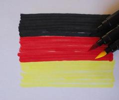 deutsche flagge von deutschland foto