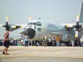 königliche thailändische luftwaffe don muang bangkok thailand12. januar 2019nationaler kindertag die flugzeugshow und flugschau der luftwaffe der königlichen thailändischen luftwaffe. auf bangkok thailand12 januar 2019. foto