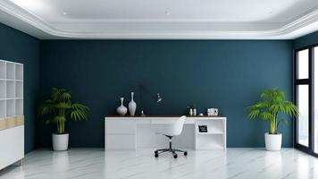 3D-Rendering Büroleiter minimalistisches Zimmer foto