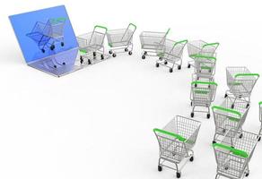 Online-Shopping-Konzept foto