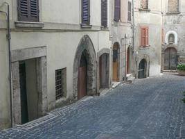 Blick auf die Altstadt von Ferentino foto