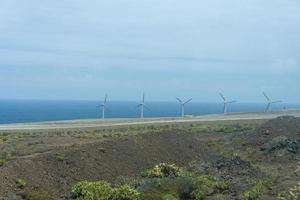 windkraftwerk station in teneriffa, spanien foto