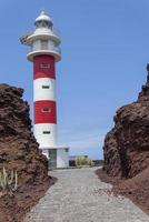 Mirador Punta de Teno Leuchtturm am Westkap von Teneriffa, Kanarische Inseln, Spanien. foto