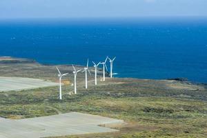 windkraftwerk station in teneriffa, spanien foto