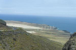 windkraftwerk station in teneriffa, spanien foto