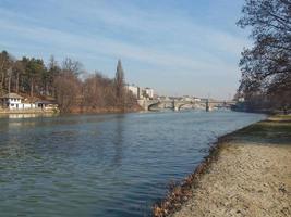 Fluss Po in Turin foto