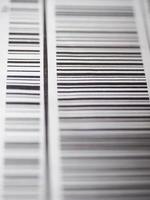 Barcode-Produktidentifikationsetikett foto