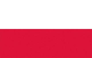 texturierte polnische flagge von polen foto