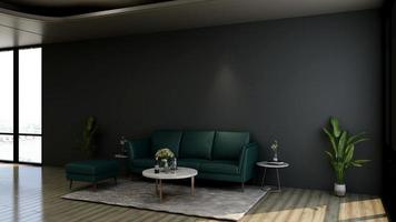 3D-Rendering Executive Lounge Wandmodell Design foto