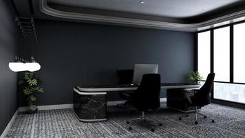 3D-Render moderner Business Office Manager-Raum foto