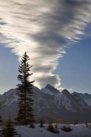 Rocky Mountains im Winter Kanada foto