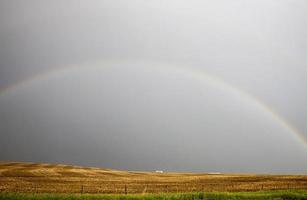 Gewitterwolken Saskatchewan Regenbogen foto