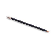 schwarzer Bleistift isoliert auf weißem Hintergrund