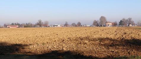 Landschaftspanorama der Poebene, Pianura Padana. Bologna, Italien foto