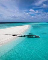 Malediven-Strand per Drohne foto