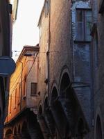 Blick auf die Altstadt von Bologna foto