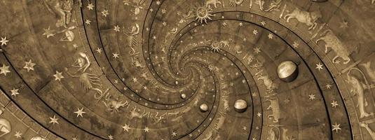 abstrakter alter konzeptioneller hintergrund zu mystik, astrologie, fantasie foto