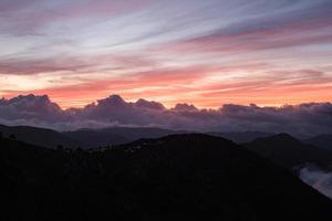 Morgendämmerung in Pinal de Amoles Mexiko foto