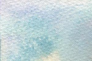 abstrakter blauer handgemalter hintergrund des aquarells, große körnige papierbeschaffenheit foto