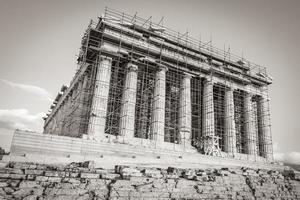 athen griechenland 04. oktober 2018 akropolis von athen ruinen parthenon griechenland hauptstadt athen in griechenland. foto