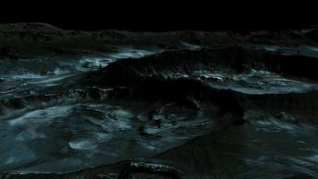 Mondoberfläche mit vielen Kratern foto