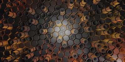 Hexagon quadratischer Hintergrund Technologieszene abstrakter Hintergrund foto