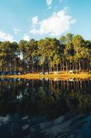 Natursee und Waldcampingplatz foto