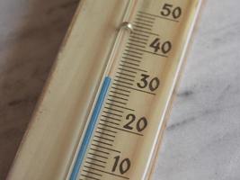 Thermometer zur Lufttemperaturmessung foto