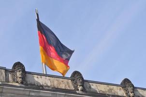 die nationale deutsche flagge von deutschland de foto