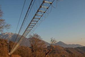 tibetische Stahlbrückenkonstruktion foto