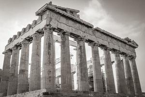 athen griechenland 04. oktober 2018 akropolis von athen ruinen parthenon griechenland hauptstadt athen in griechenland. foto