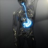 Röntgenuntersuchung des menschlichen Magens foto