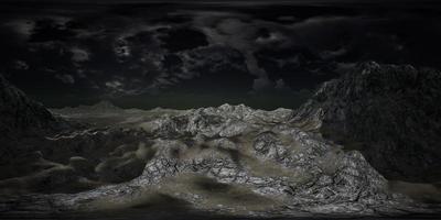 vr 360 riesige dunkle Wolken über den schottischen Highlands foto